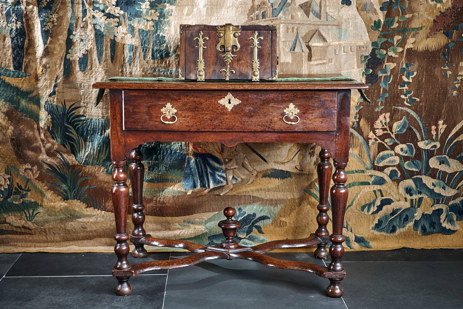 William and Mary oak table