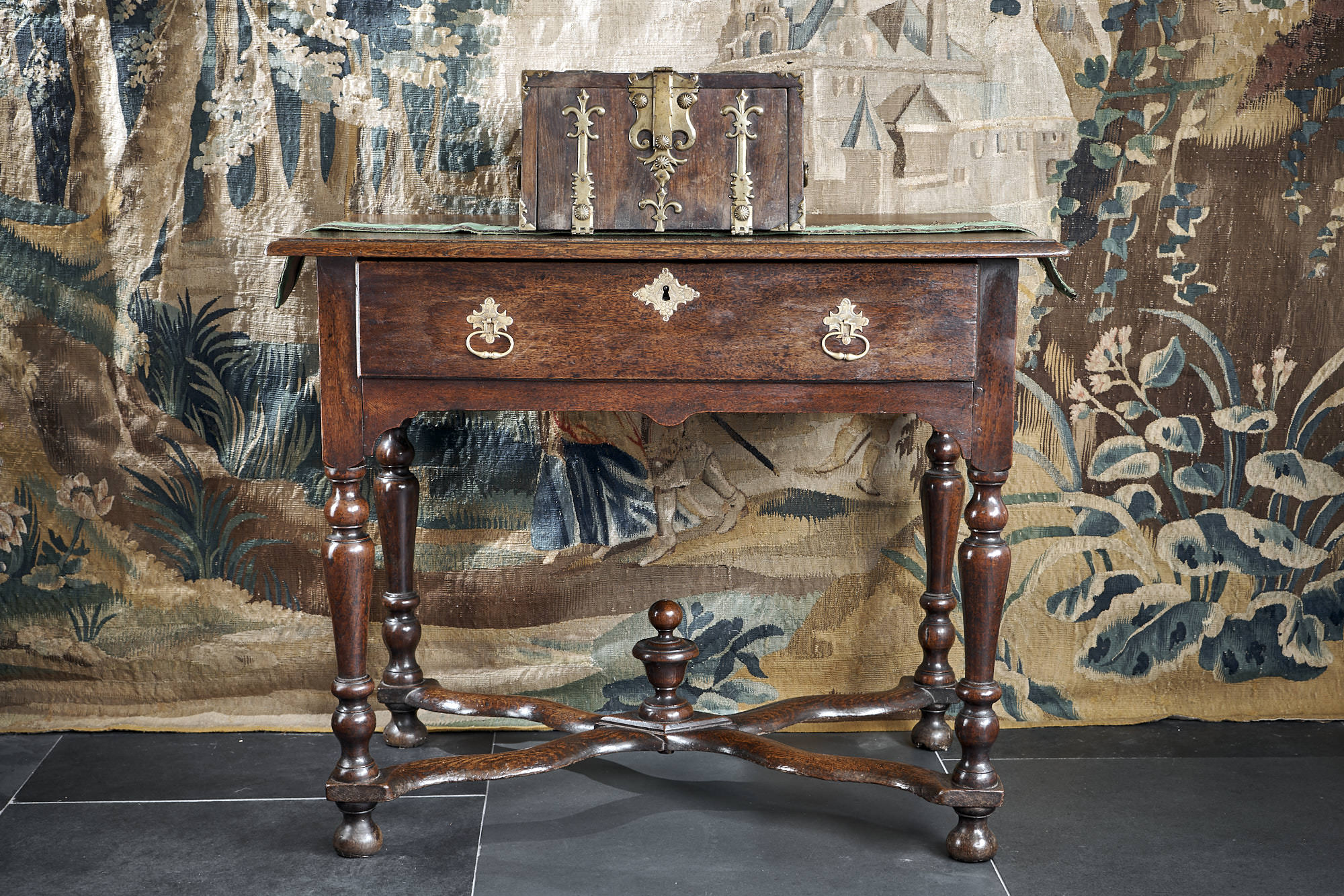 William and Mary oak table