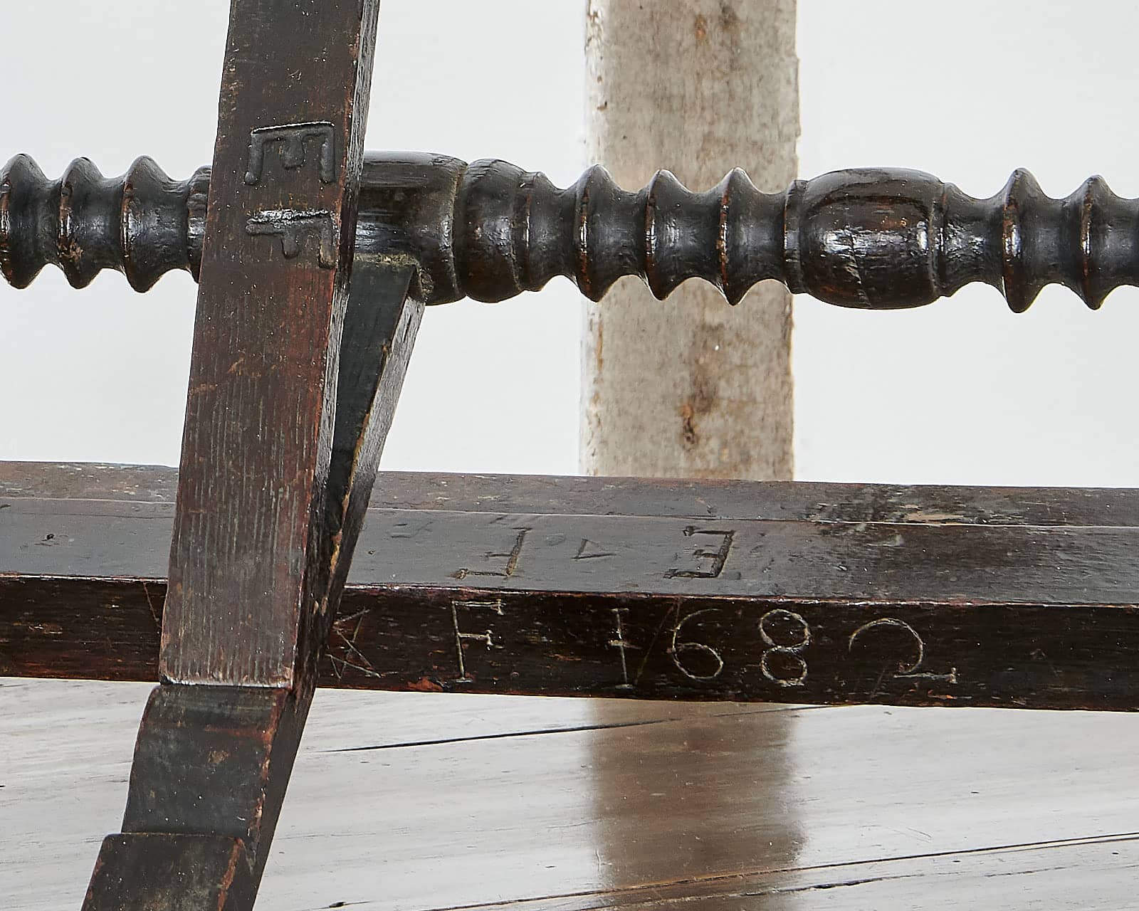 Charles II oak book rest