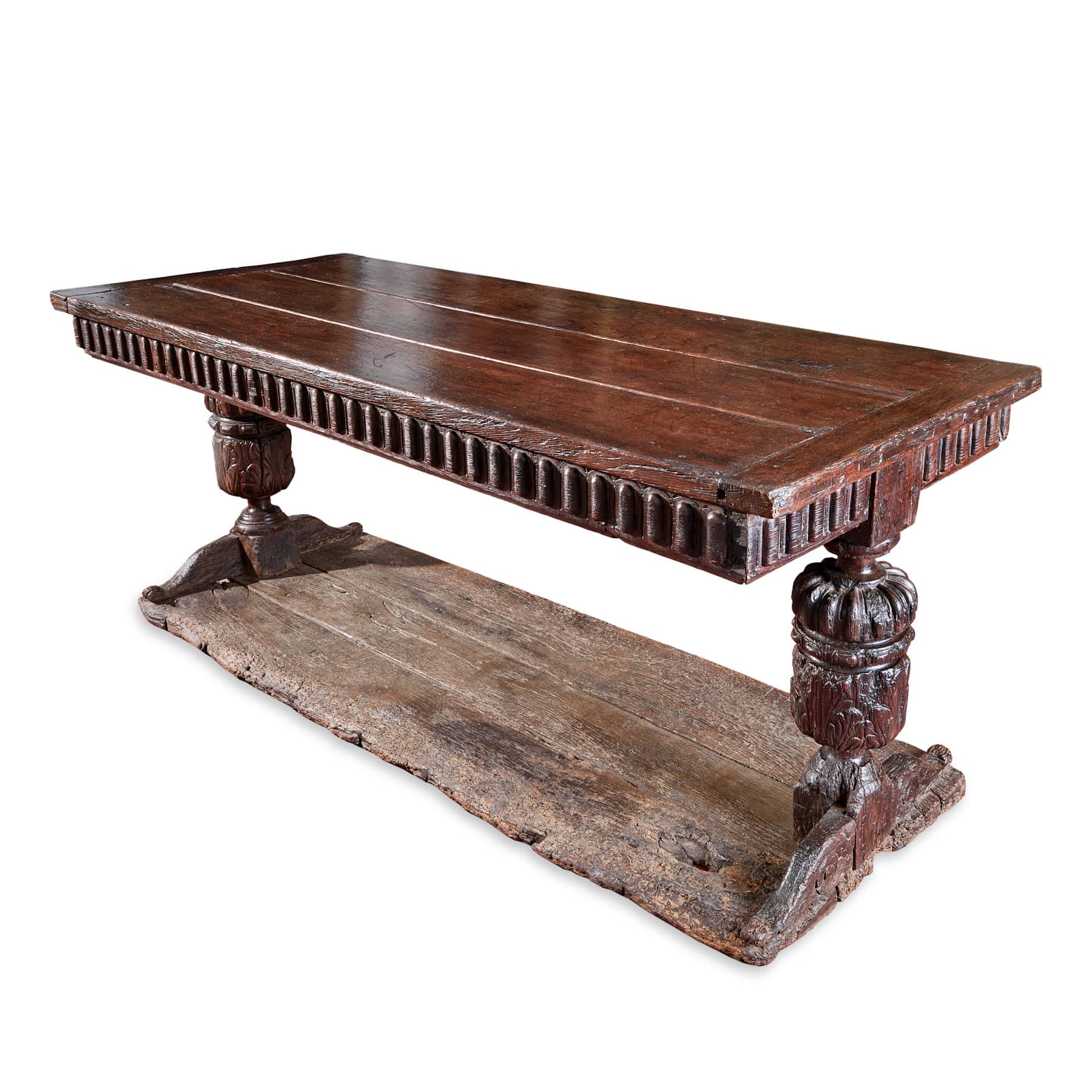 Elizabeth I oak trestle table