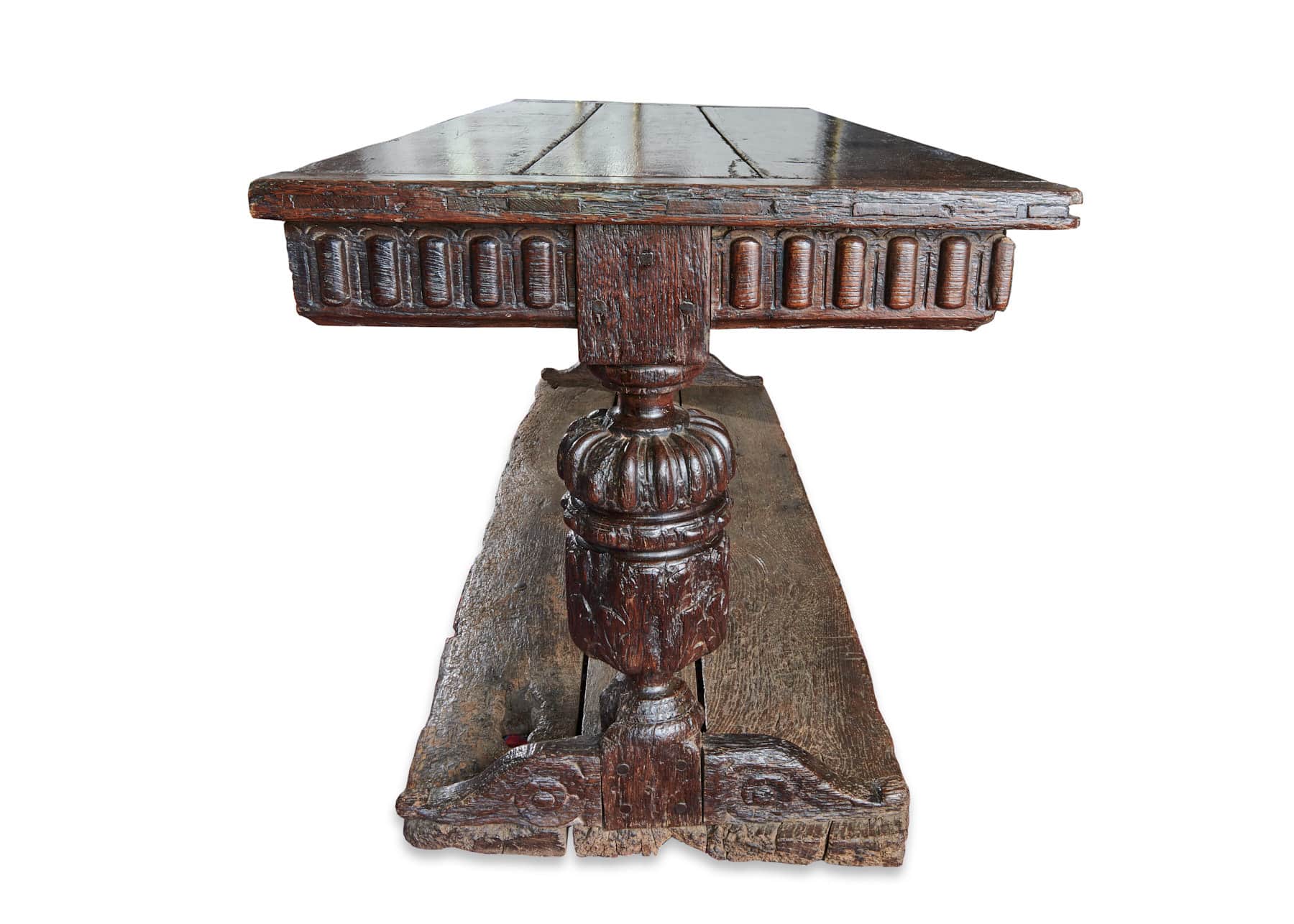 Elizabeth I oak trestle table
