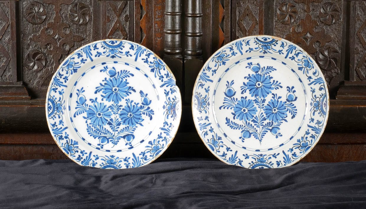Pair of 18th century chargers