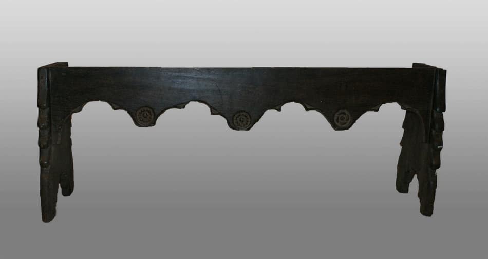 Henry VIII oak boarded bench