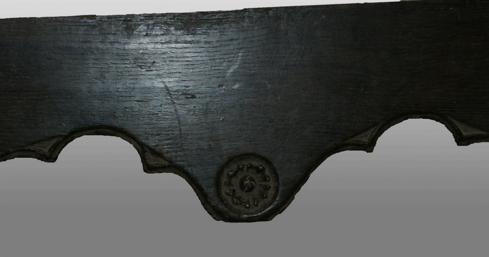 Henry VIII oak boarded bench