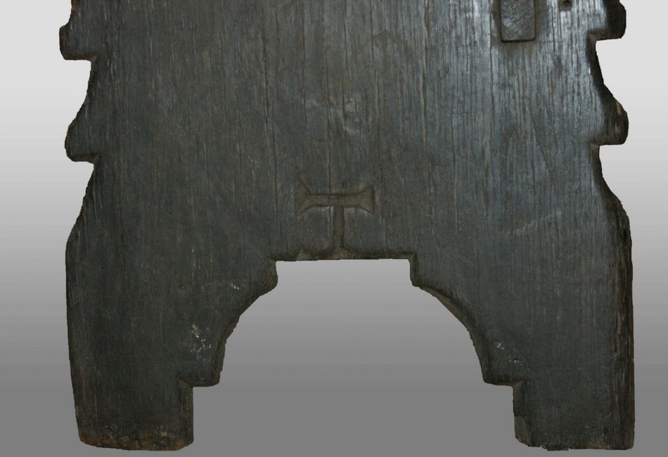 Henry VIII oak boarded bench