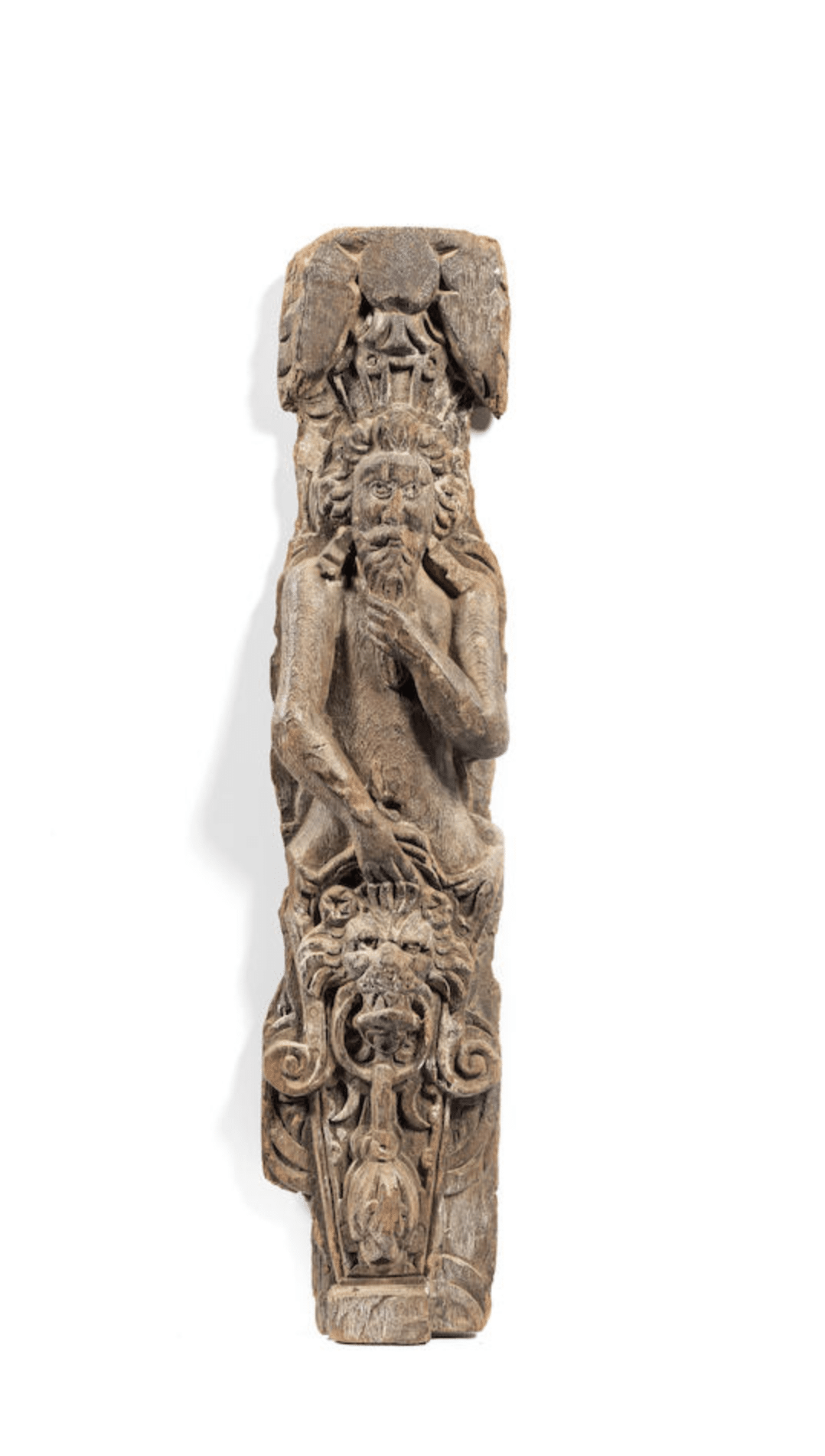 Elizabeth I oak carved figure