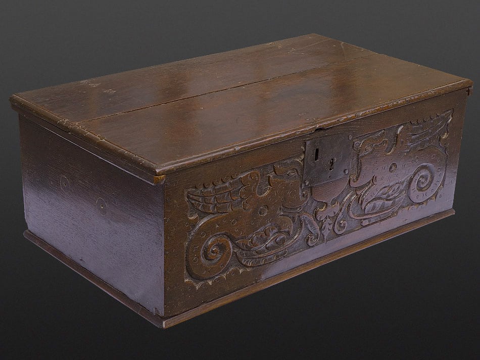 Charles I oak box