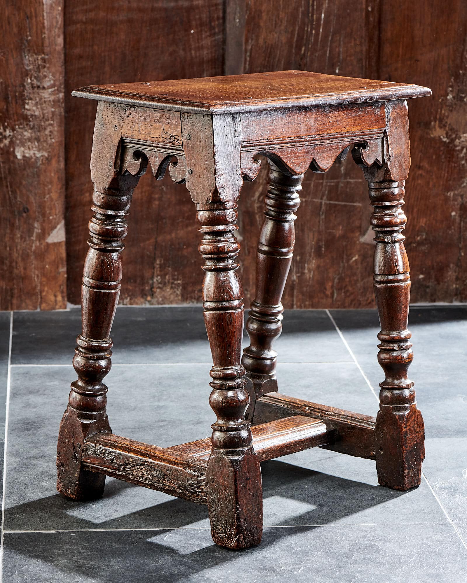 Charles I joined oak stool