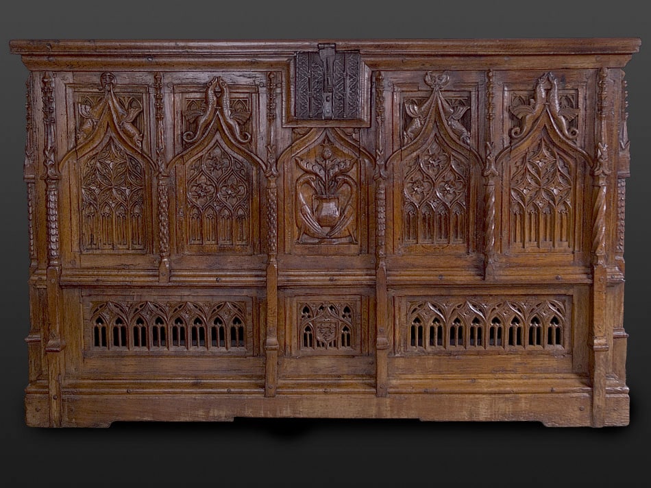 Gothic Oak Chest