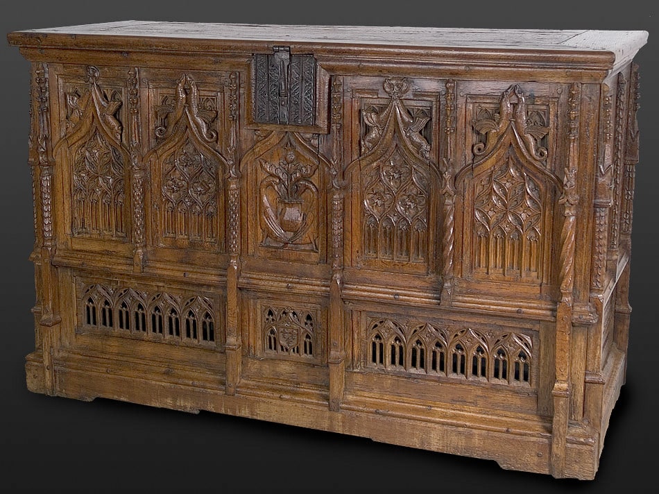 Gothic Oak Chest