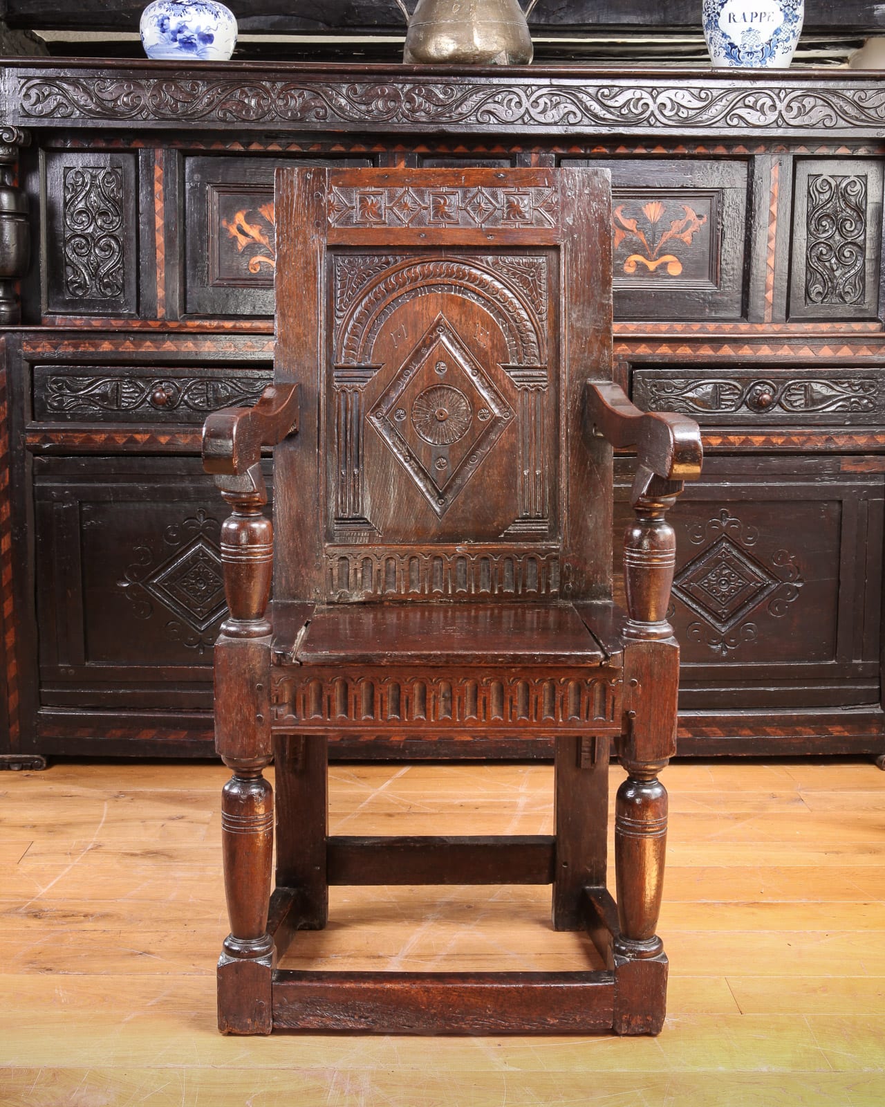 James I oak armchair