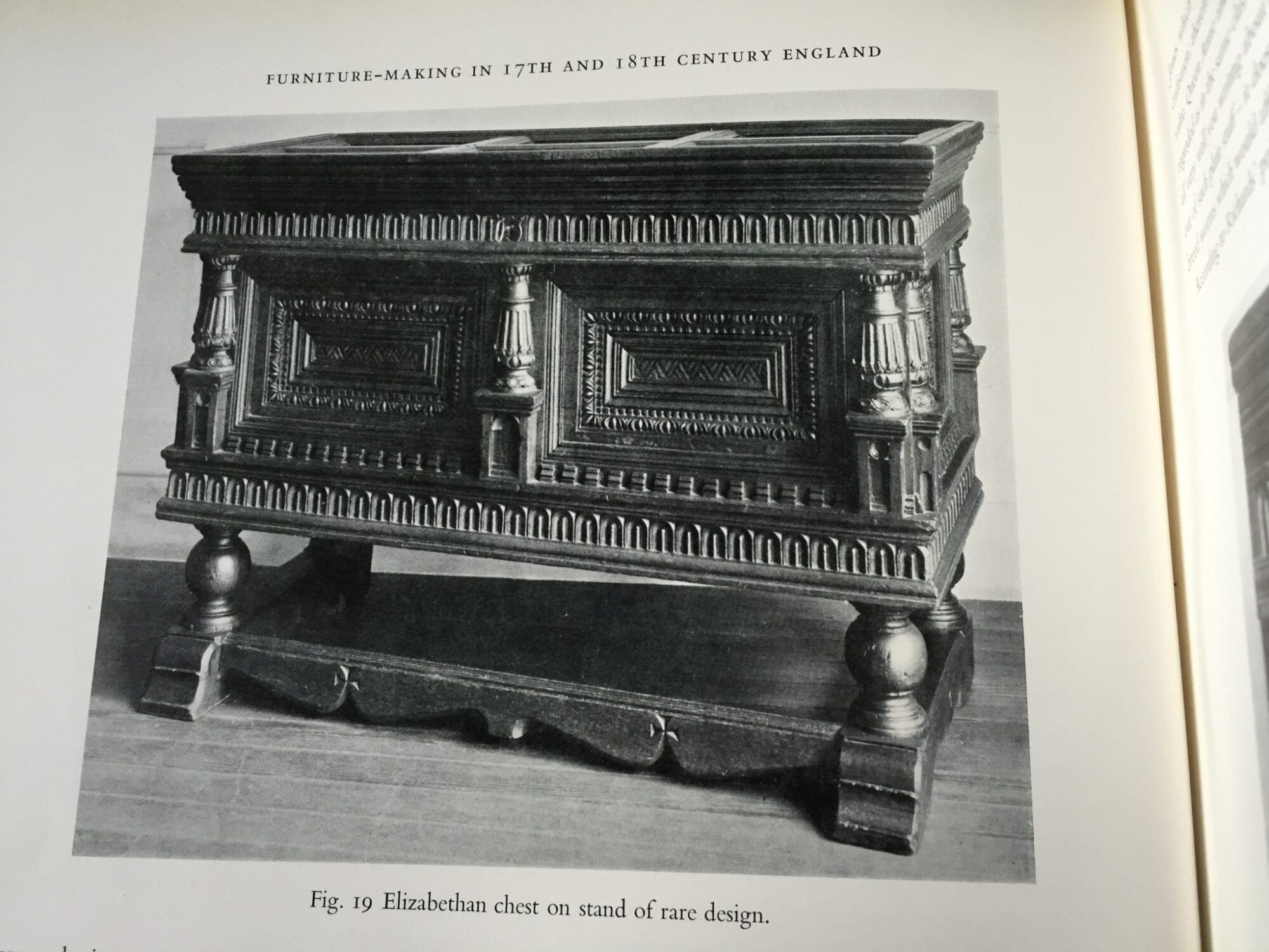 Elizabeth I oak carved table