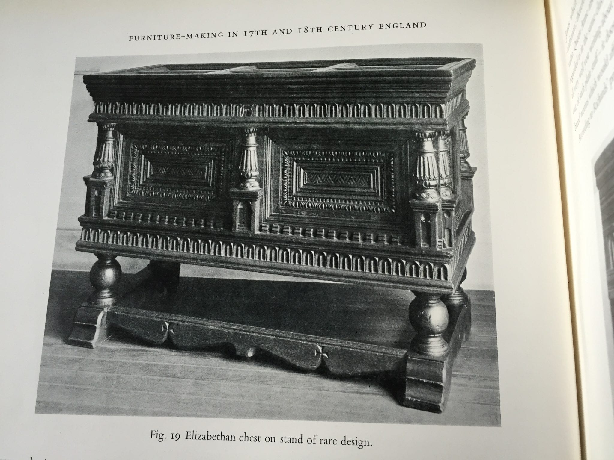 Elizabeth I oak carved table