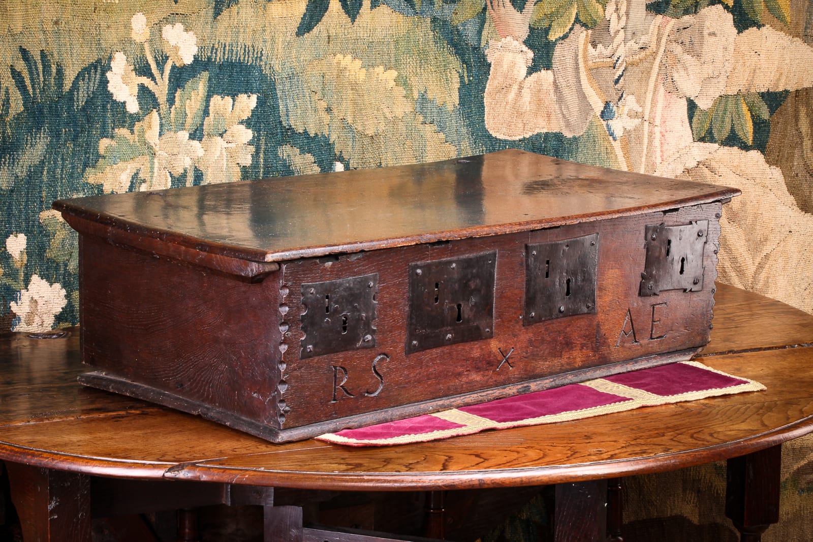 17th century valuables box