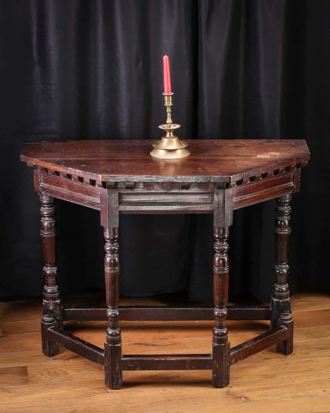 17th century oak side table