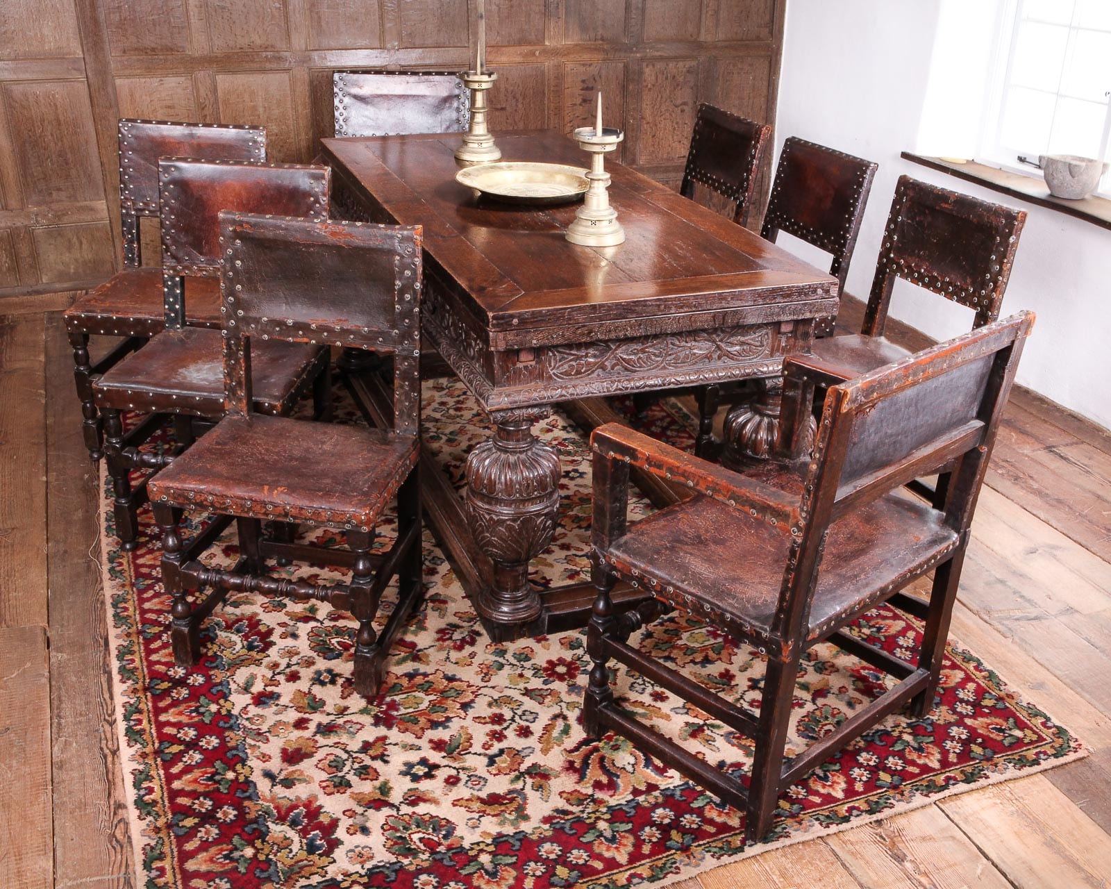 Charles II set of 8 chairs