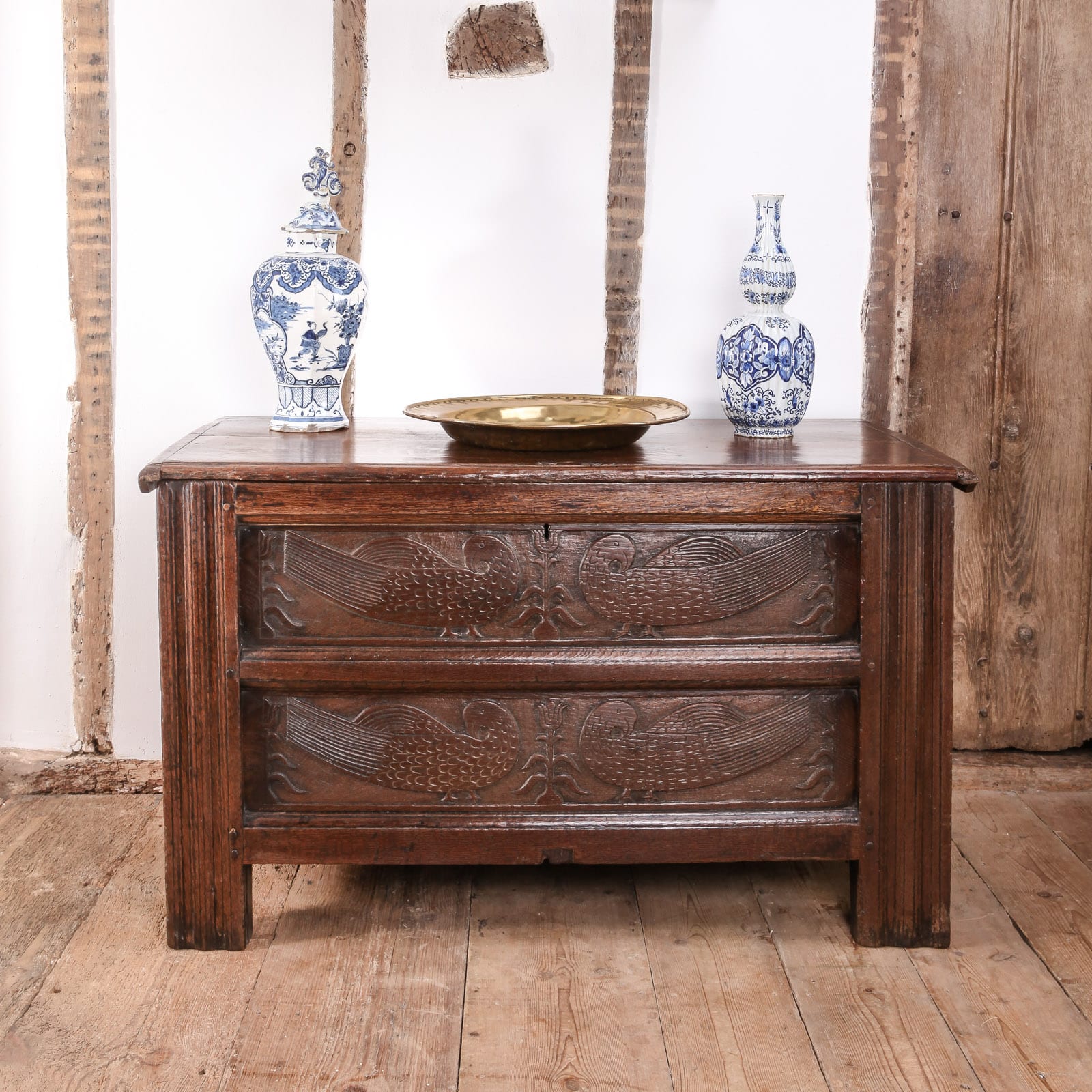 Charles I oak chest