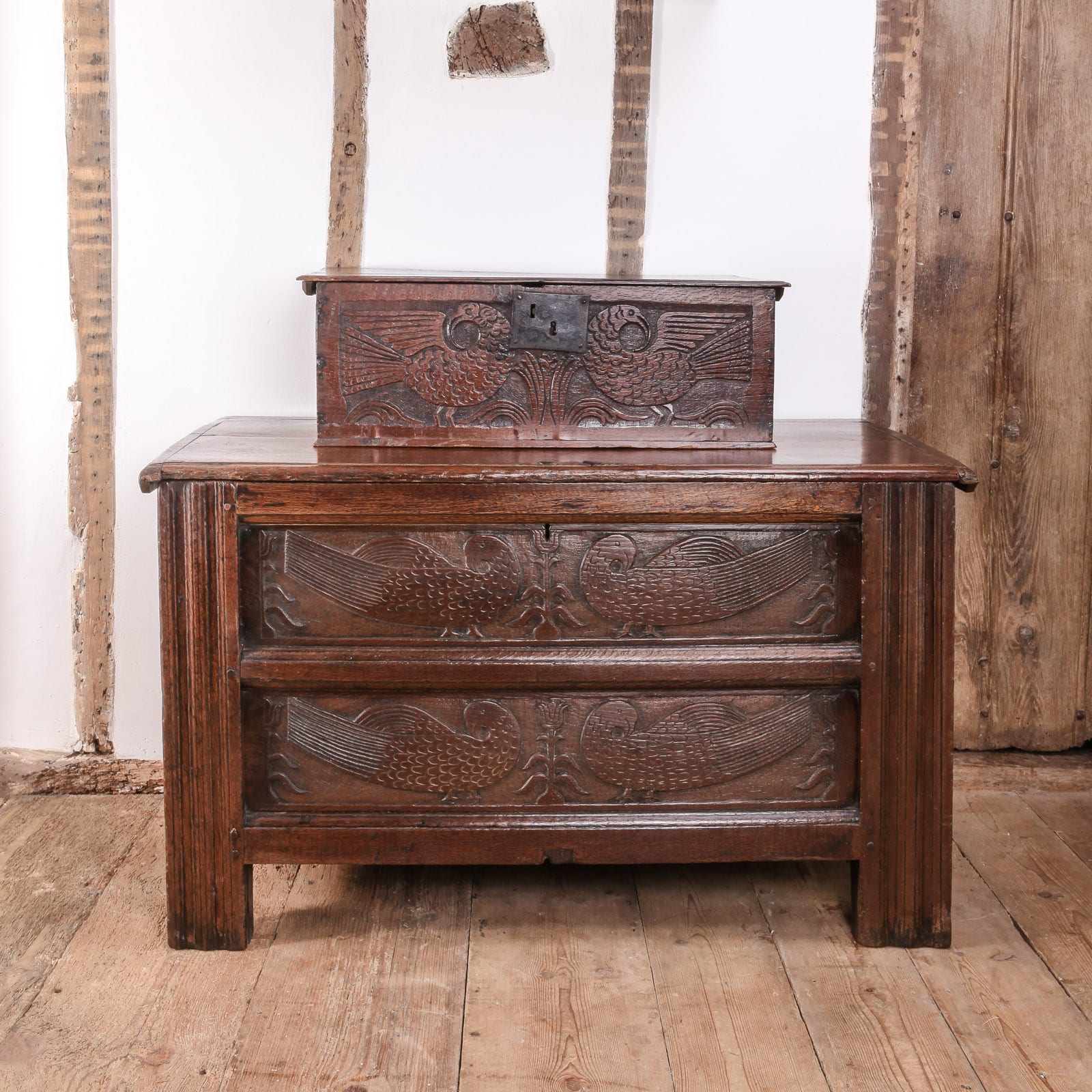 Charles I oak chest