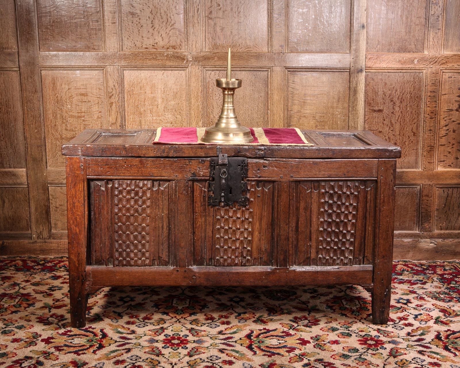 Henry VIII linenfold chest