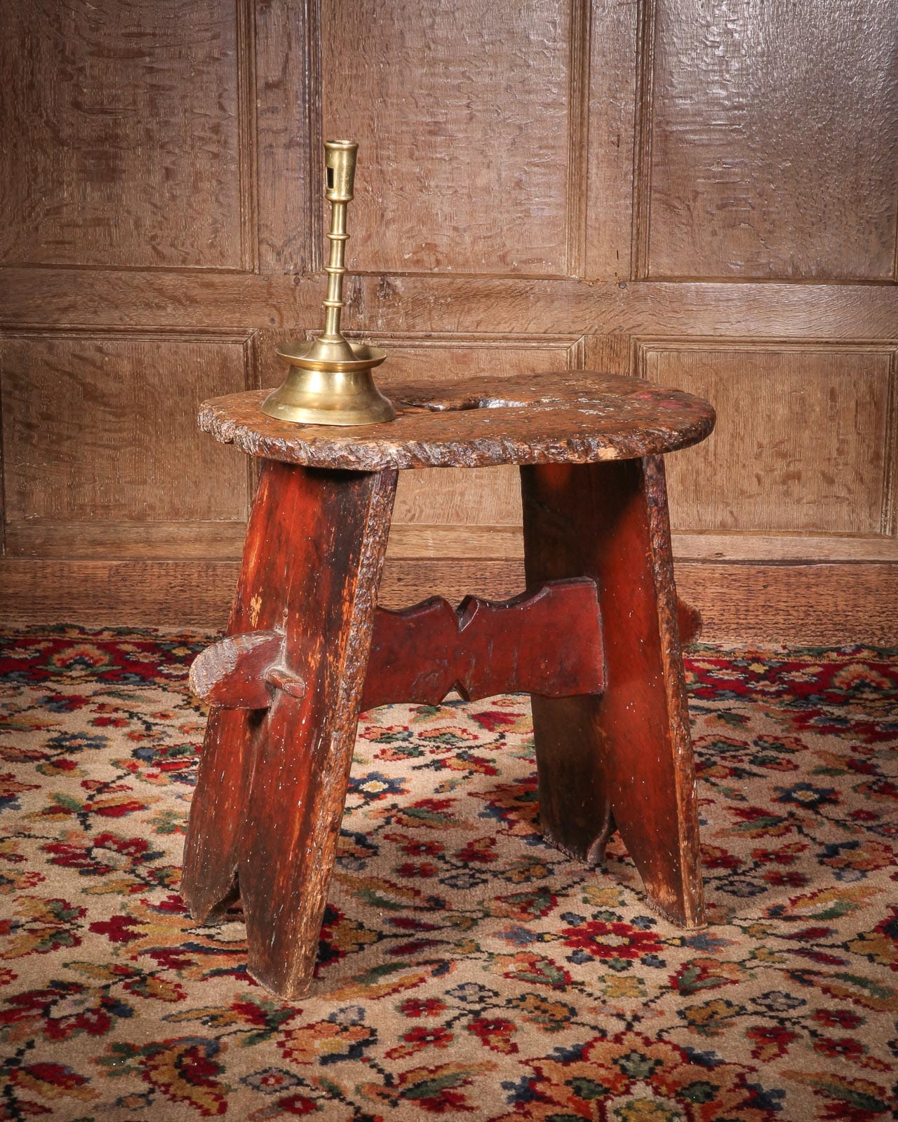 Gothic boarded stool