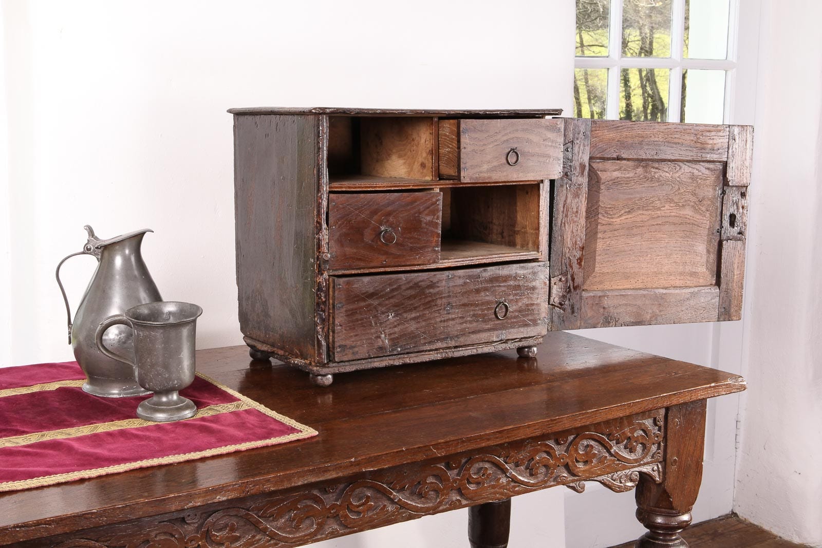 William and Mary spice cabinet