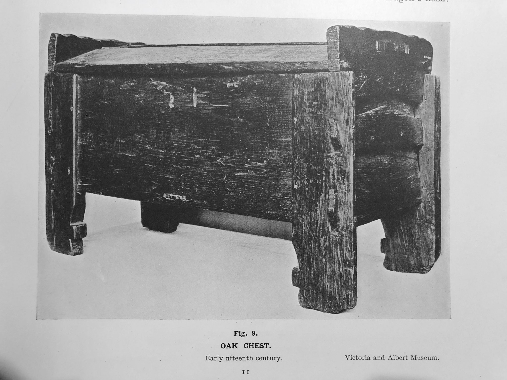 15th century English oak ark