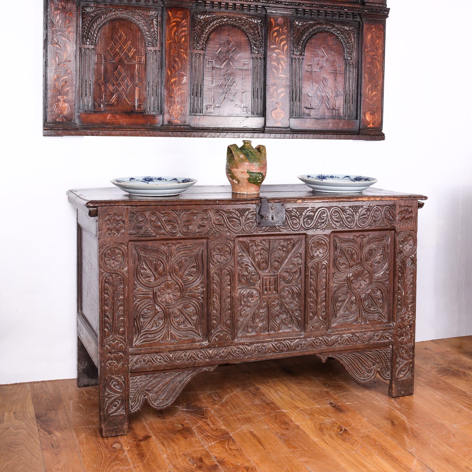 Charles I joined oak chest
