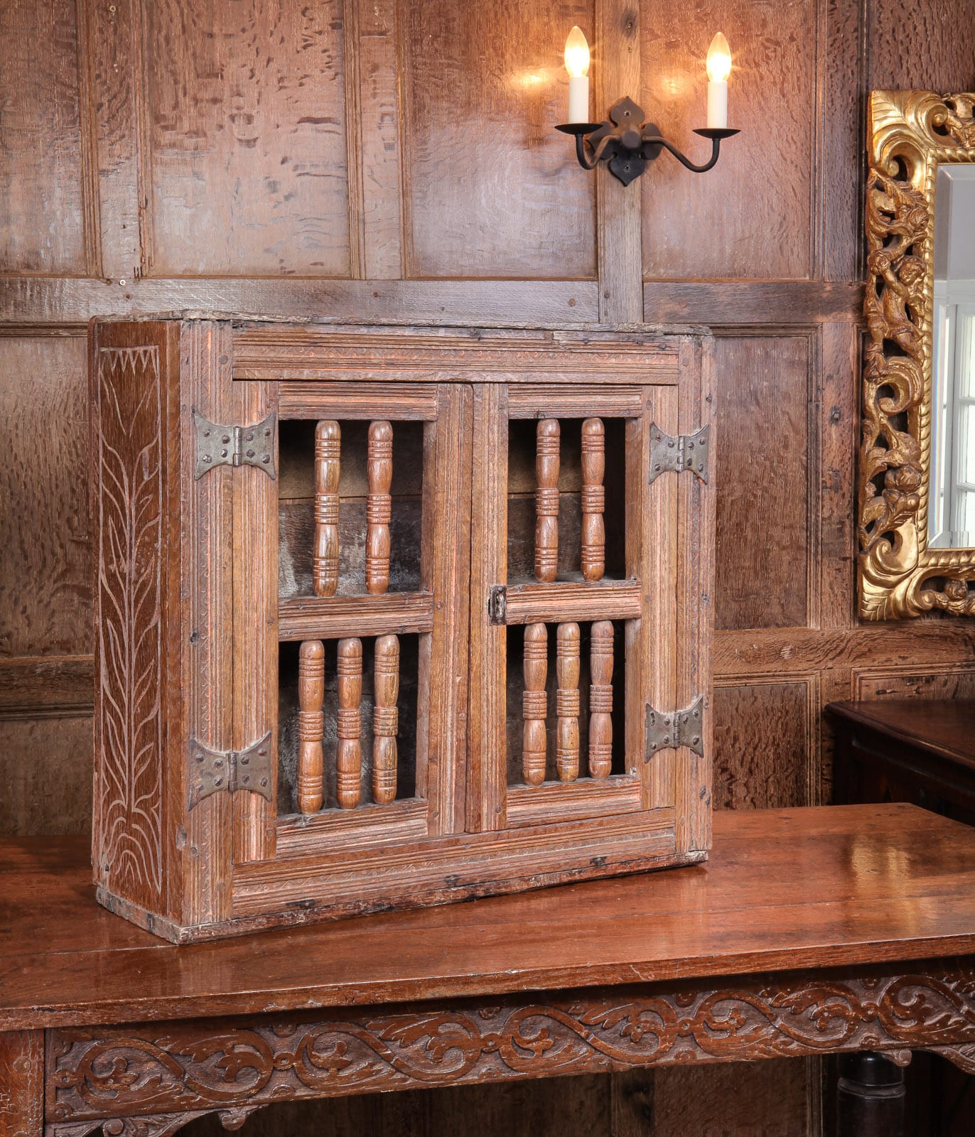 Charles I mural livery cupboard