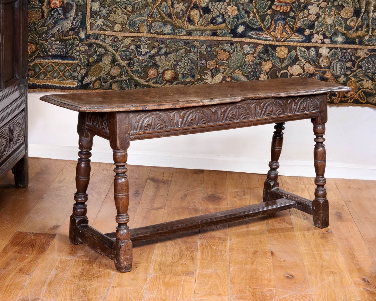 Charles I joined oak bench