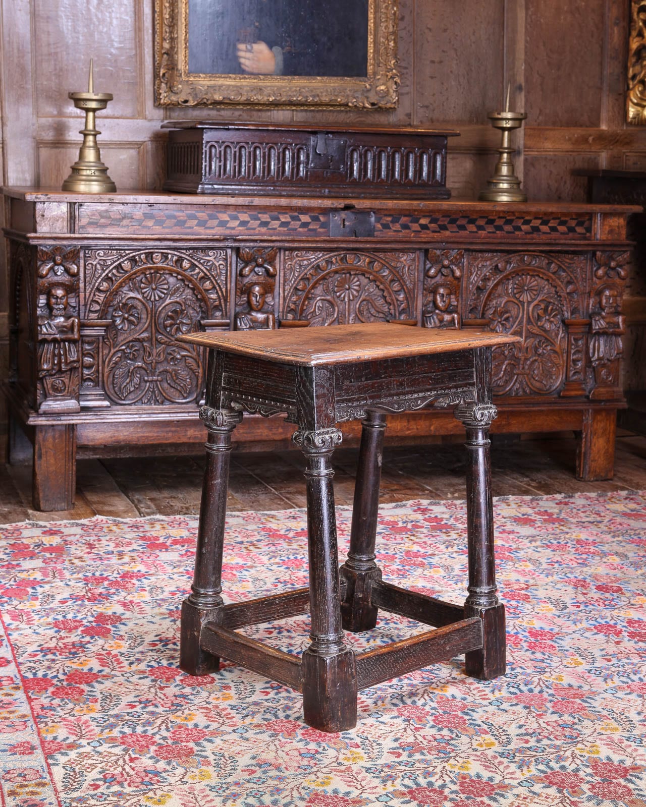 Elizabeth I joined oak stool