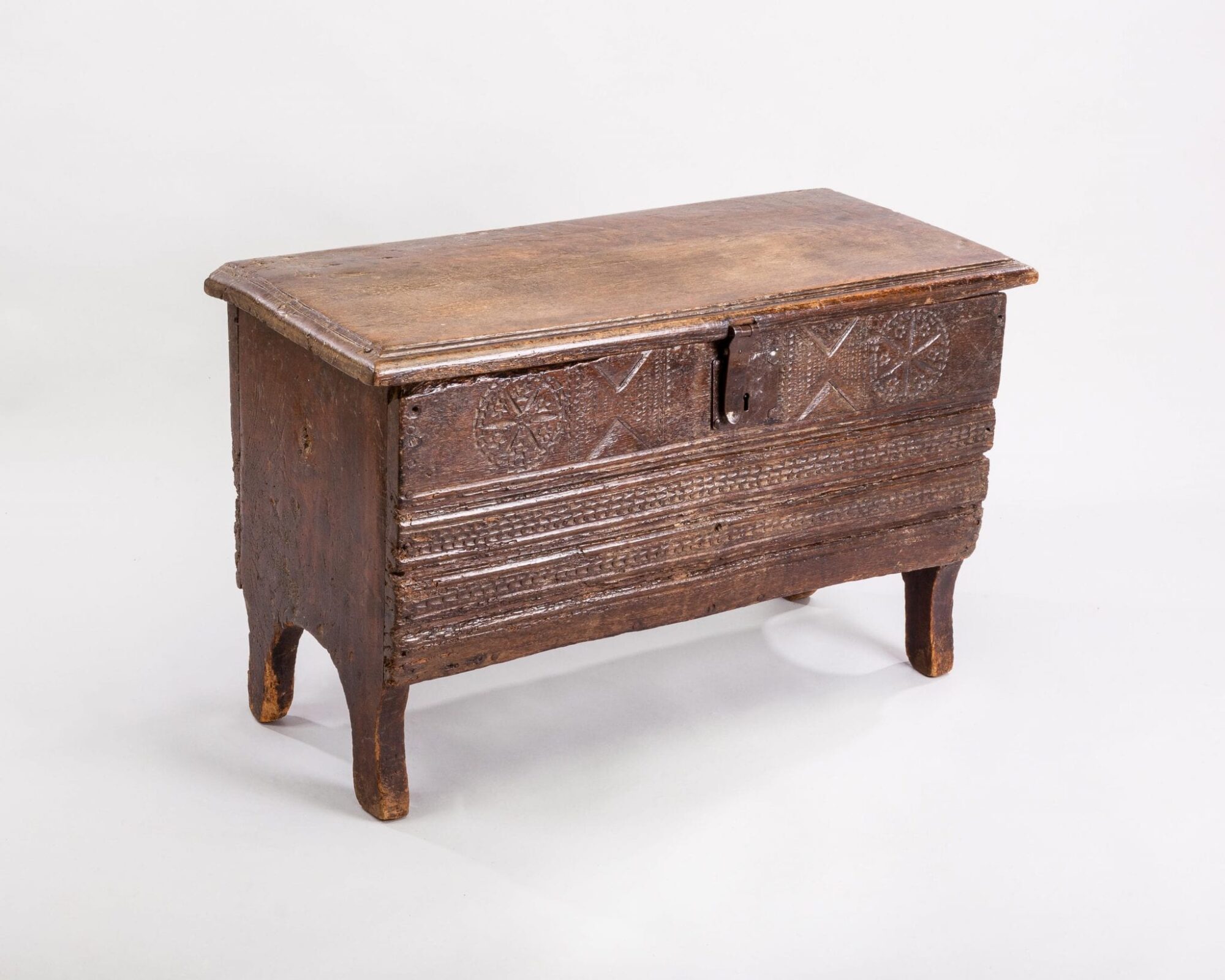 Henry VIII carved chest