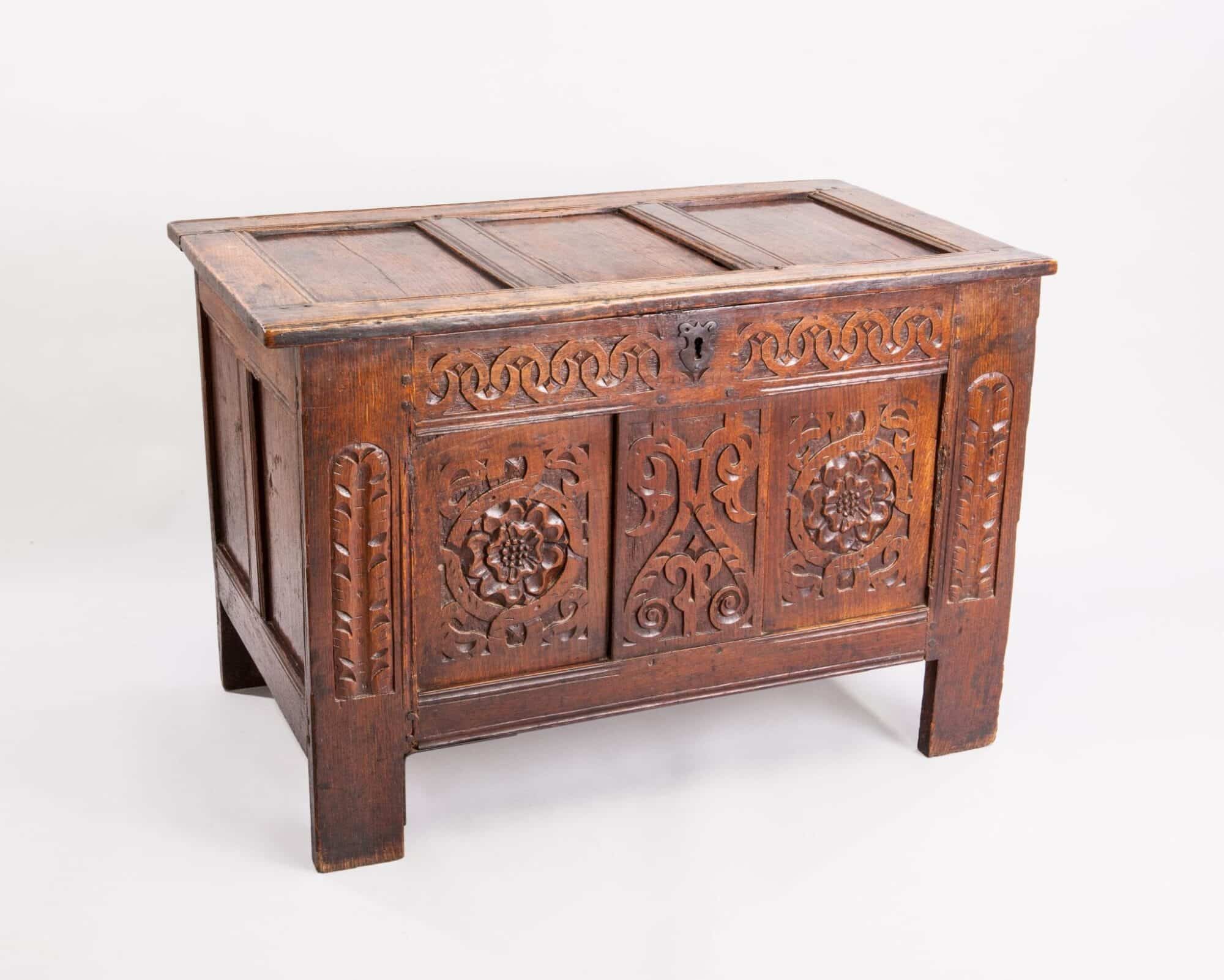 James I carved chest
