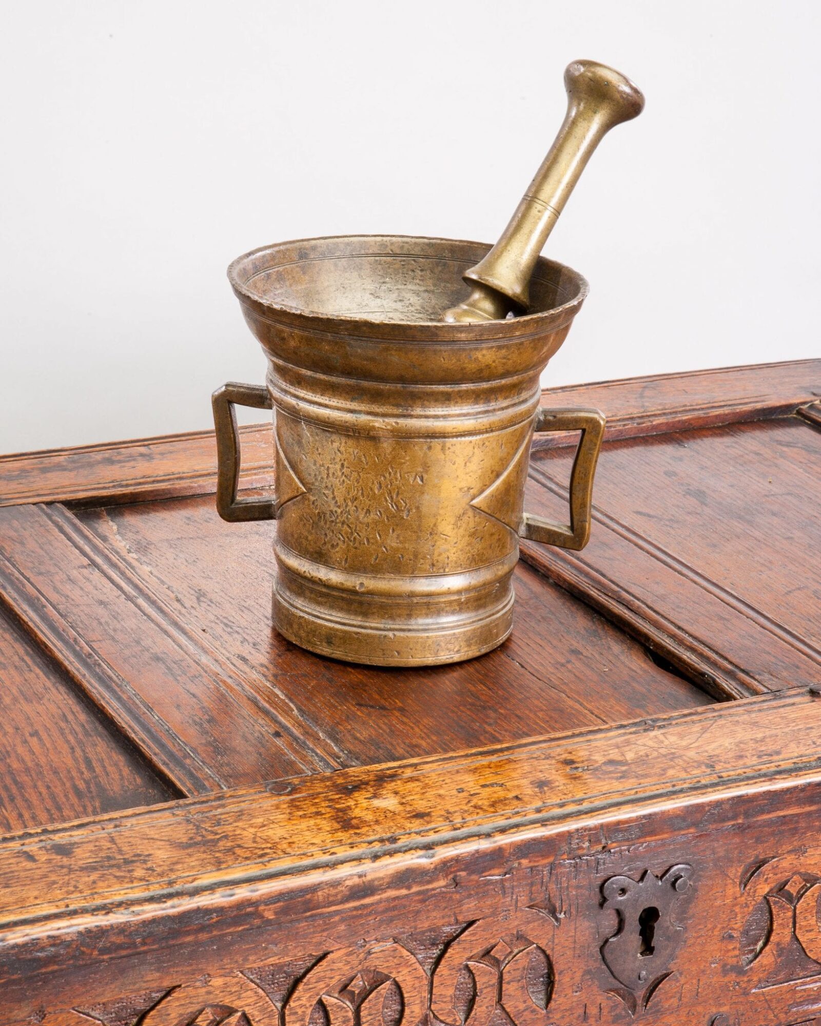 16th century brass mortar
