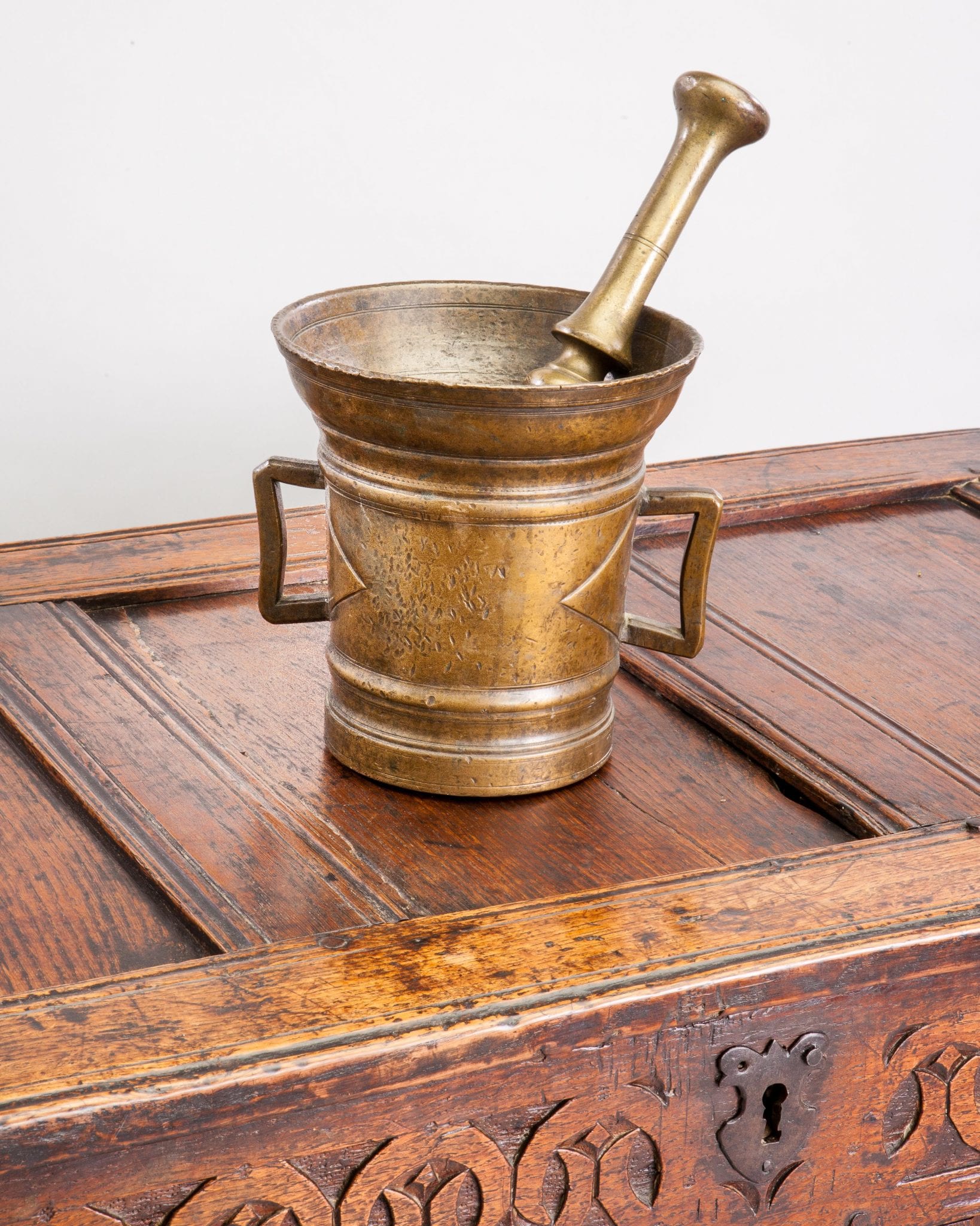 16th century brass mortar
