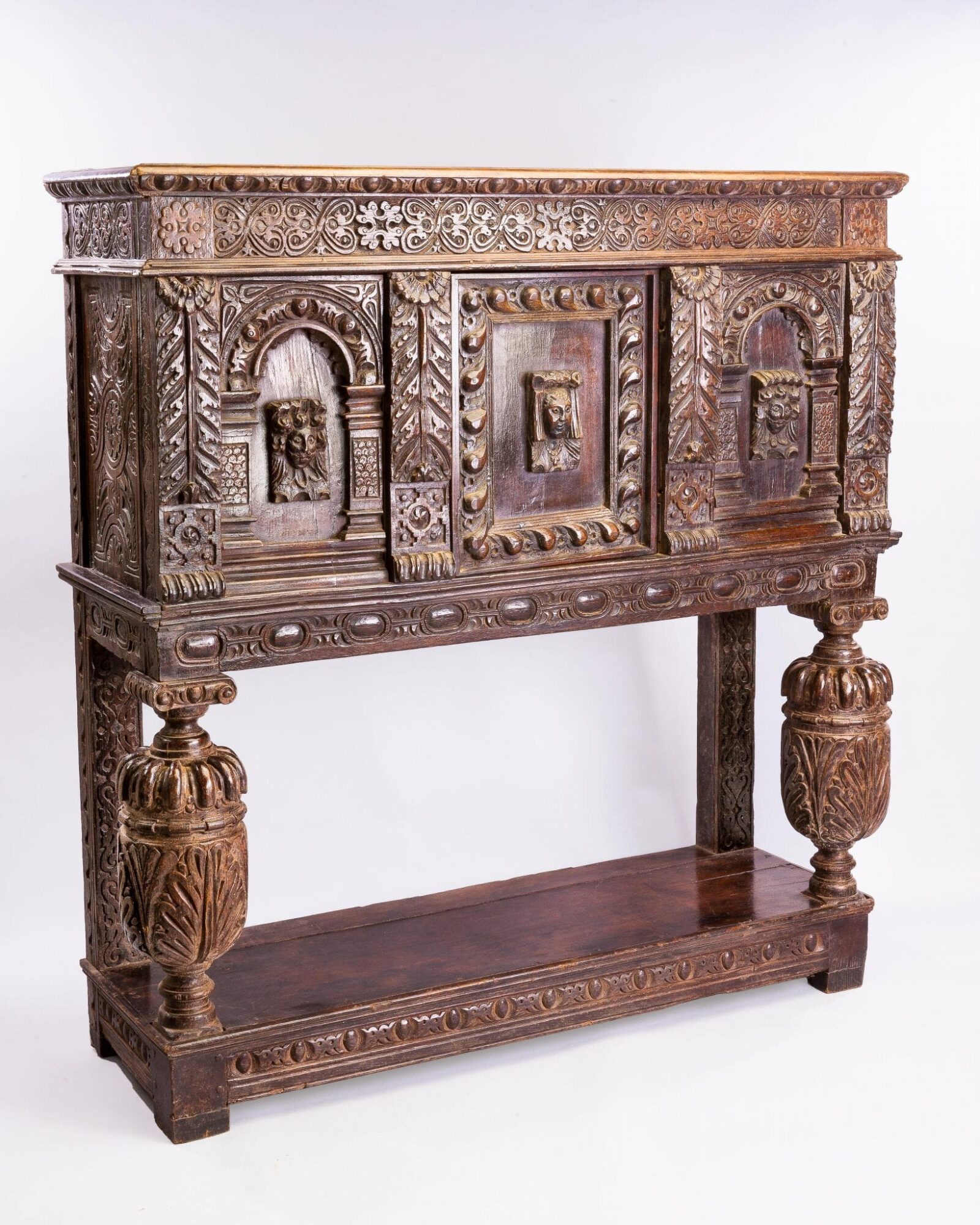 Elizabeth I oak livery cupboard