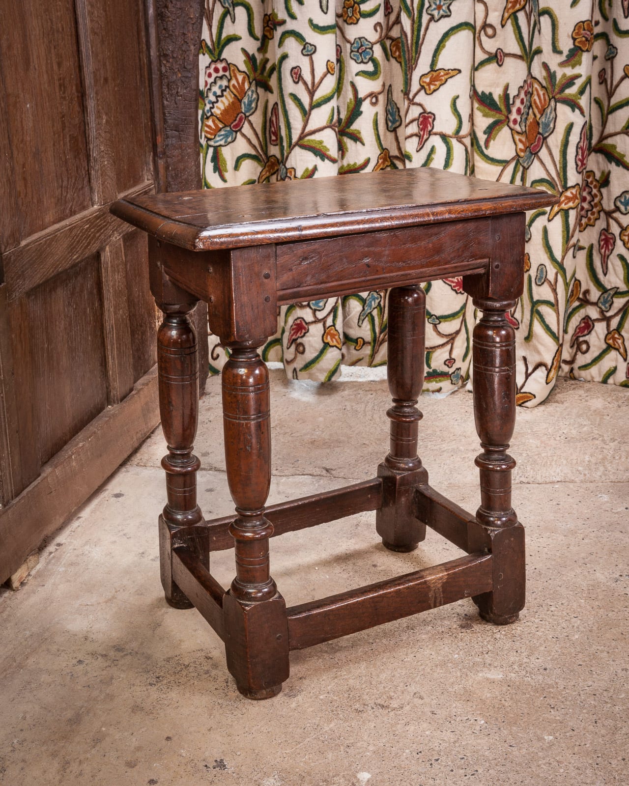 Charles I oak stool