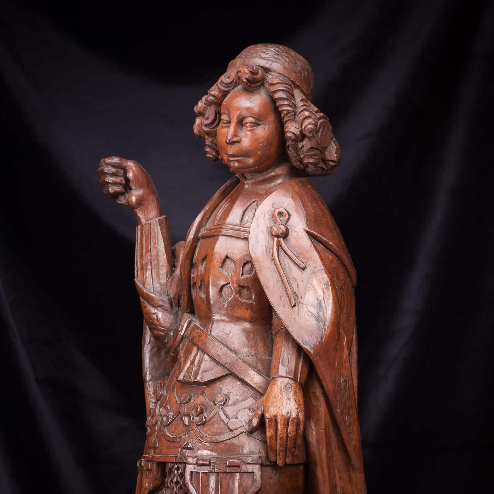 St Michael and the Dragon sculpture