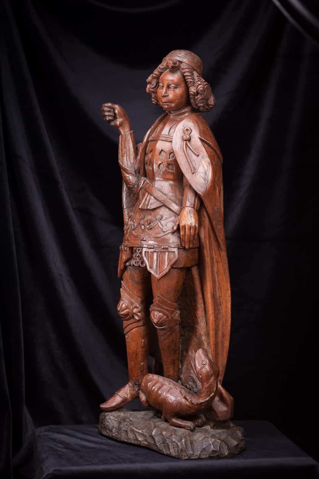 St Michael and the Dragon sculpture