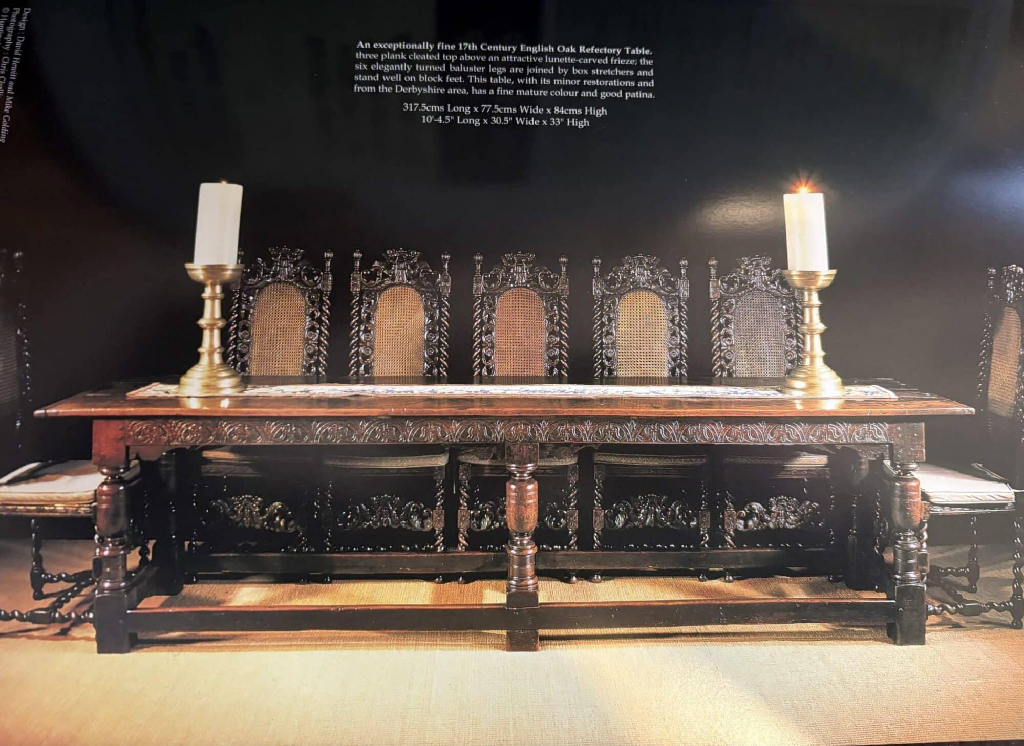 Charles I Joined Oak Long Table