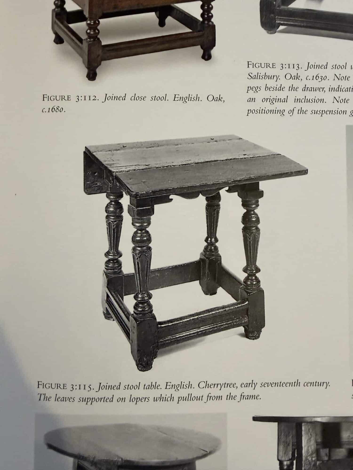 Elizabeth I / James I Joined Stool-Table