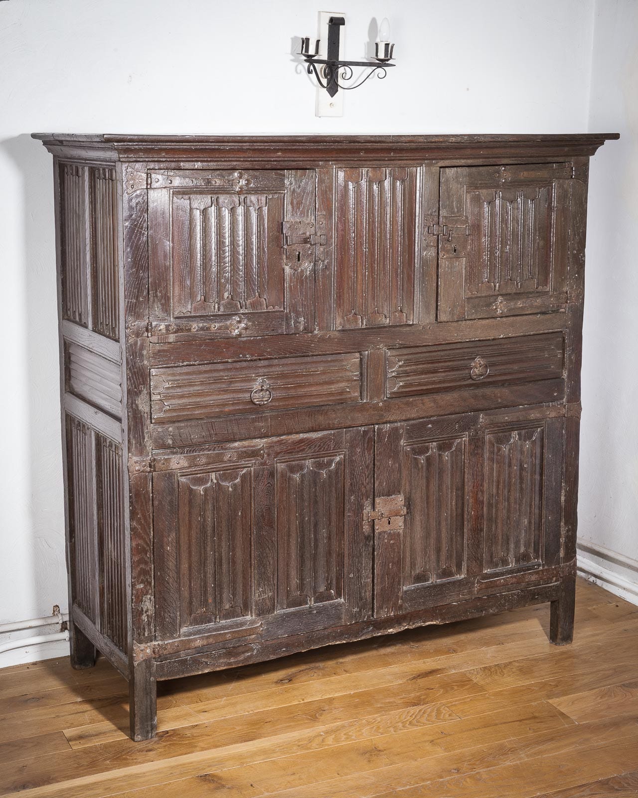 Henry VIII linenfold cupboard