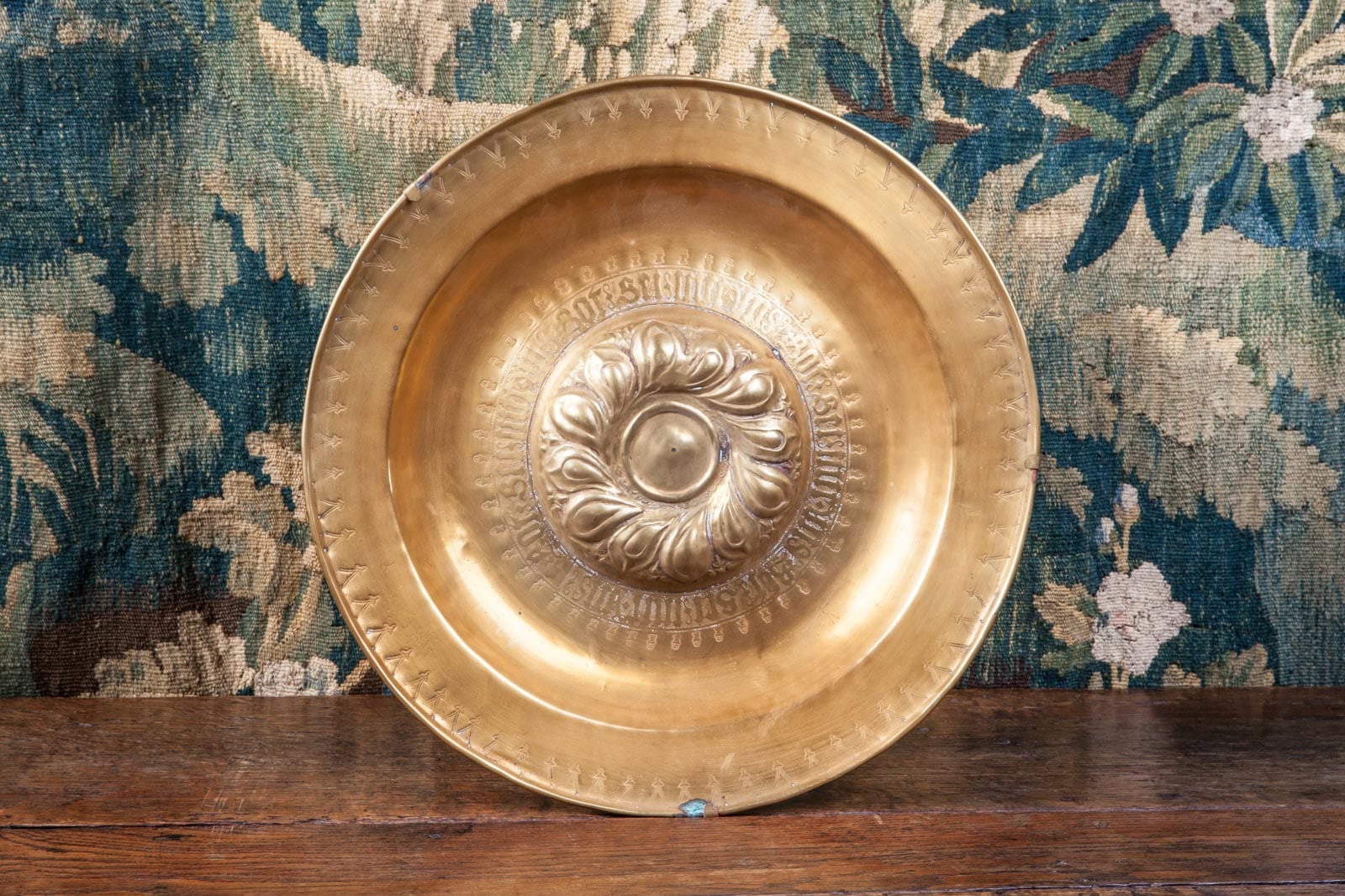 Renaissance Nuremberg Brass Alms Dish
