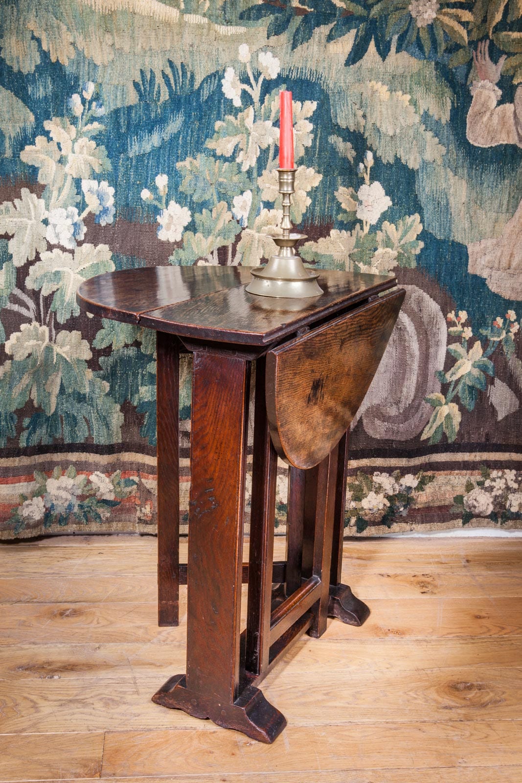 17th century joined oak gate leg table