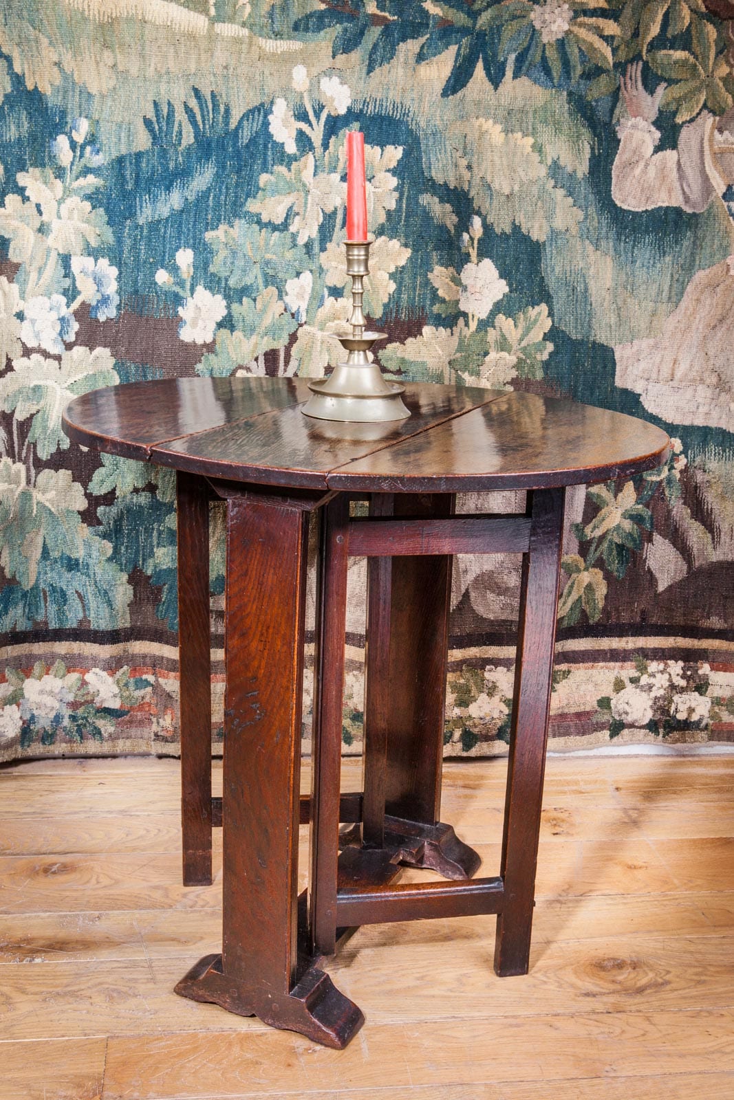 17th century joined oak gate leg table