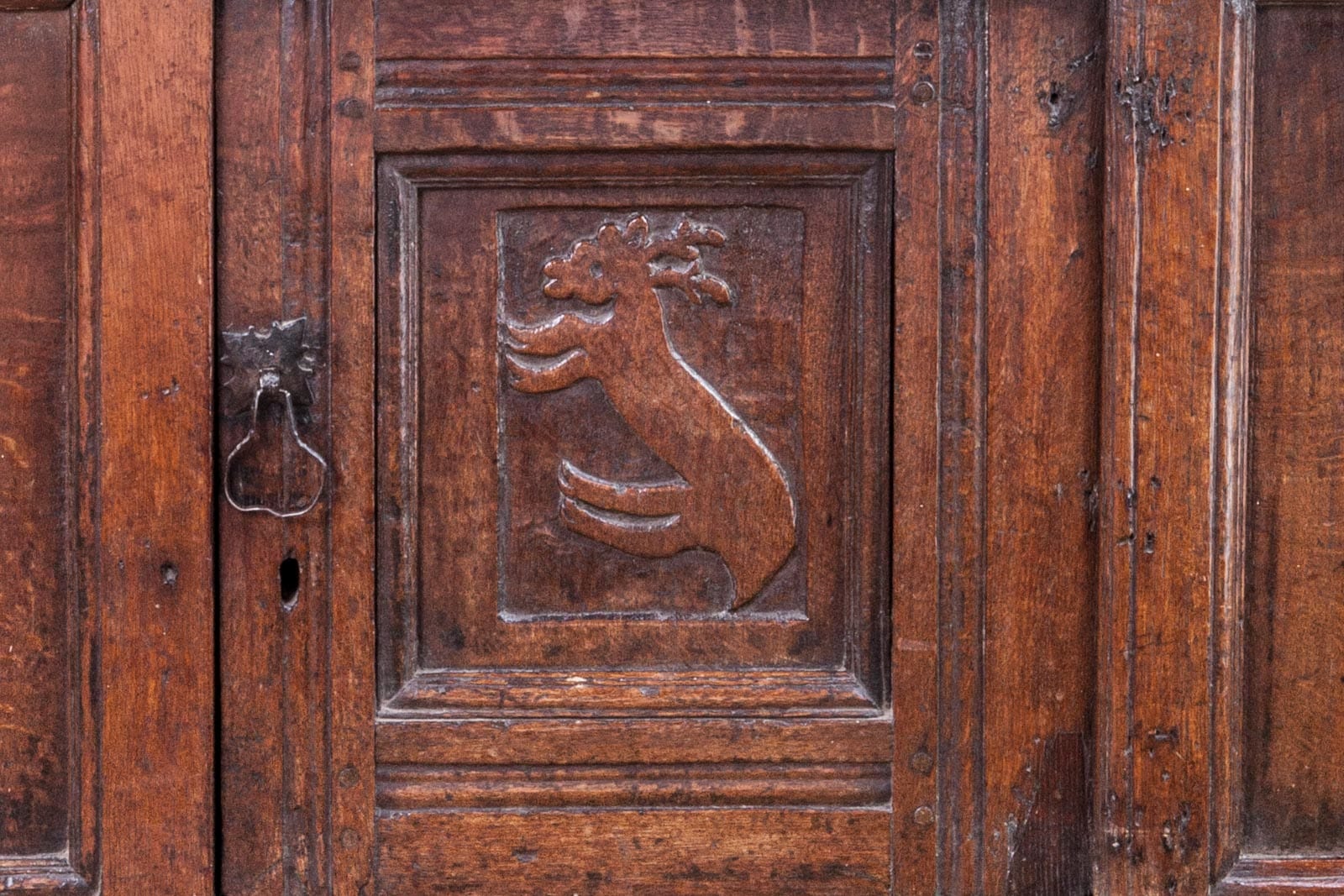 Charles I oak livery cupboard