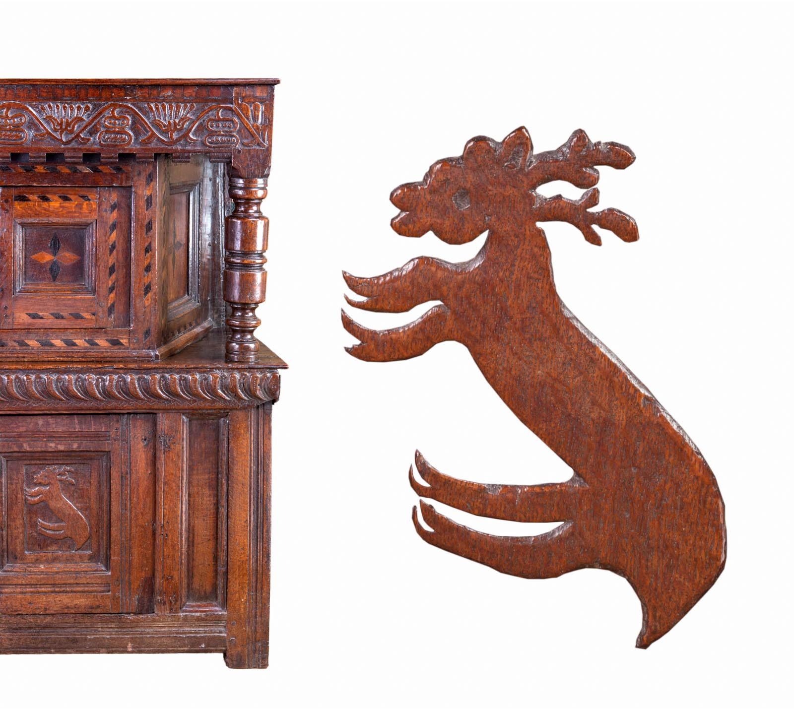 Charles I oak livery cupboard