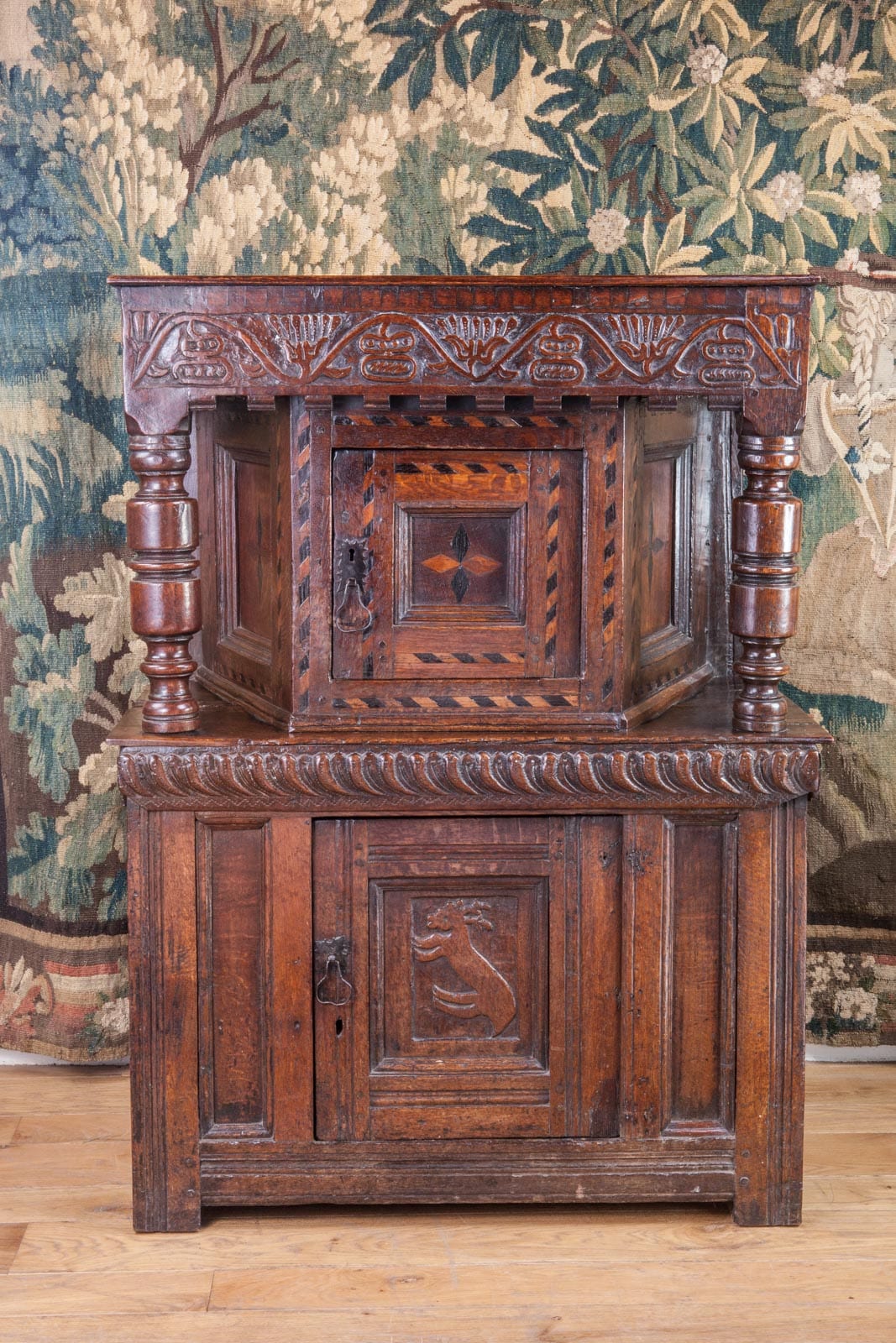 Charles I oak livery cupboard