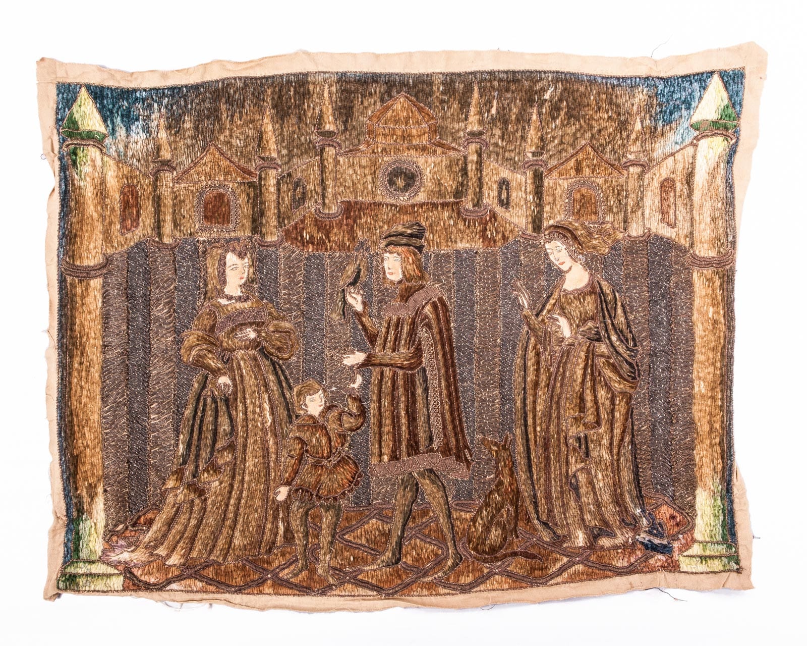 16th century needlework panel