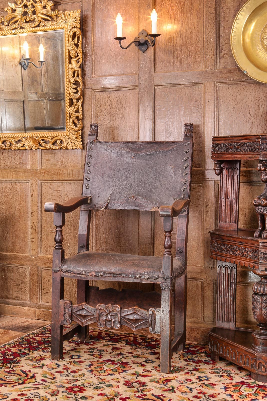 16th century walnut armchair