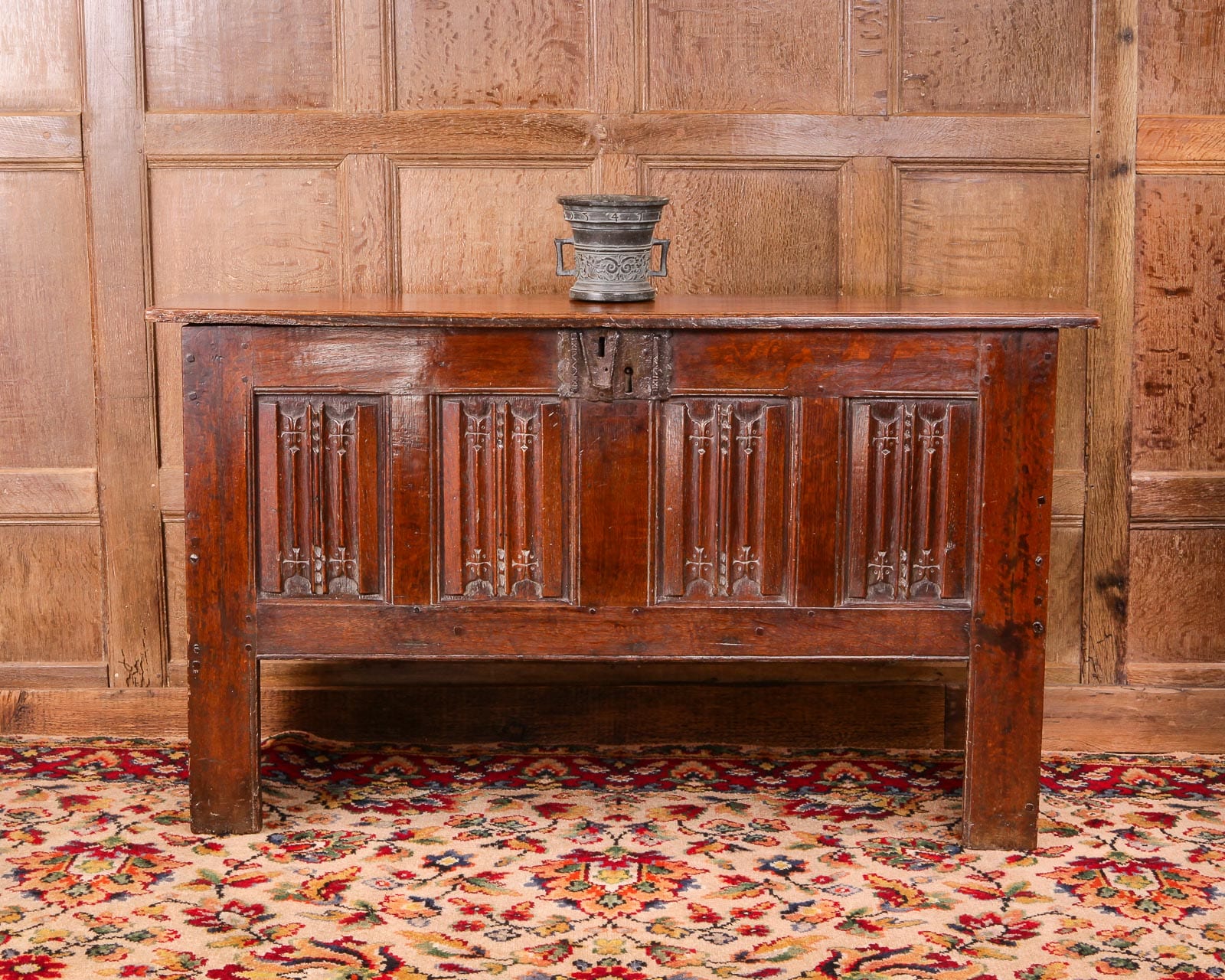 Henry VIII linenfold chest